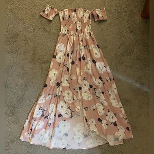 High low pink wedding guest dress 👗